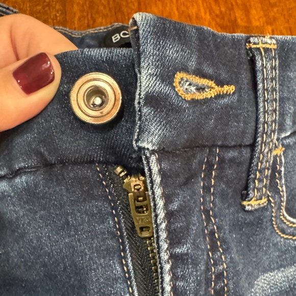 BCBGeneration Mid Rise Curvy Skinny Dark Blue Denim Jeans - Picture 2 of 8